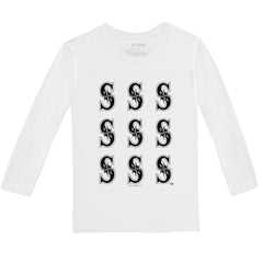 Seattle Mariners Tiny Turnip Youth Logo Grid Long Sleeve T-Shirt - MLB
