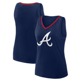 Atlanta Braves Women's Plus Sized Stellar Win V-Neck Tank Top - MLB