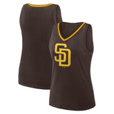 San Diego Padres Women's Plus Sized Stellar Win V-Neck Tank Top - MLB