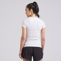 Vancouver Canucks lululemon Women's Swiftly Tech Short-Sleeve Shirt 2.0 - White - NHL