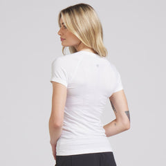 Detroit Red Wings lululemon Women's Swiftly Tech Short-Sleeve Shirt 2.0 - White - NHL