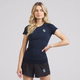 Seattle Kraken lululemon Women's Swiftly Tech Short-Sleeve Shirt 2.0 - True Navy - NHL