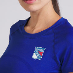 New York Rangers lululemon Women's Swiftly Tech Short-Sleeve Shirt 2.0 - College Cobalt - NHL