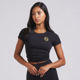 Boston Bruins lululemon Women's Swiftly Tech Short-Sleeve Shirt 2.0 - Black - NHL
