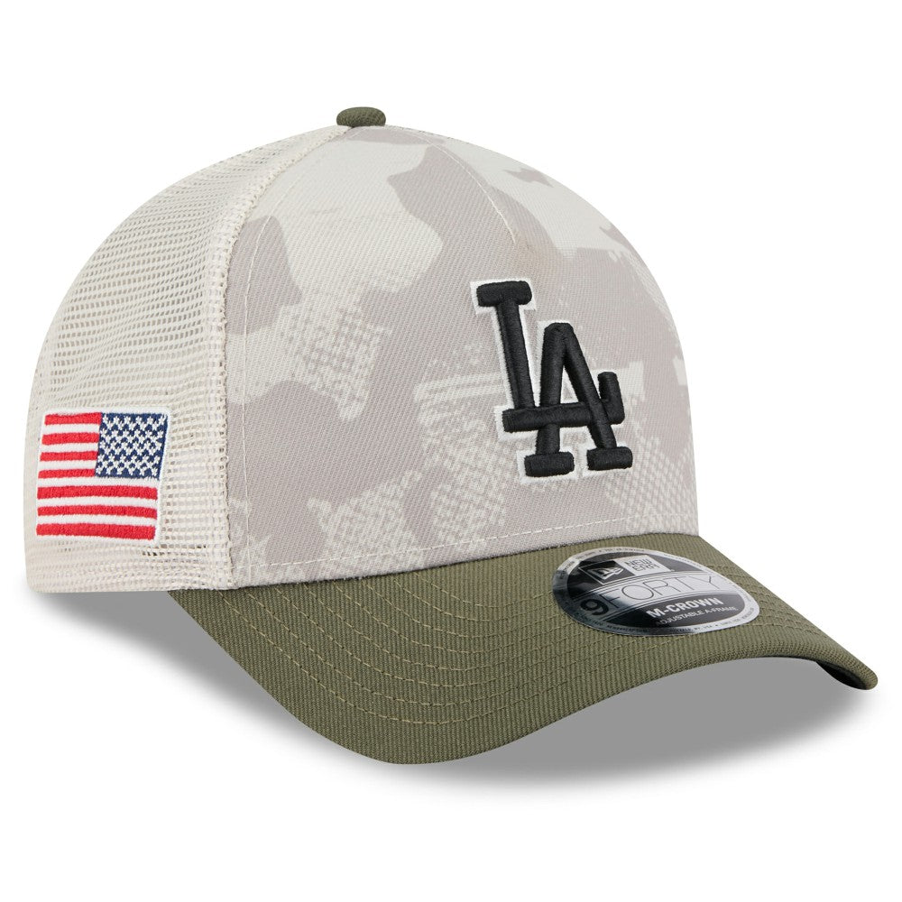 Los Angeles Dodgers New Era 2025 Armed Forces Day 9FORTY M-Crown A-Frame Adjustable Hat - MLB