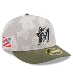 Miami Marlins New Era 2025 Armed Forces Day Low Profile 59FIFTY Fitted Hat - MLB