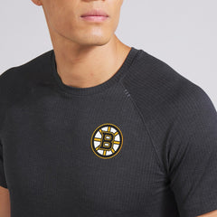Boston Bruins lululemon Metal Vent Tech Short-Sleeve Shirt - Graphite Grey - NHL