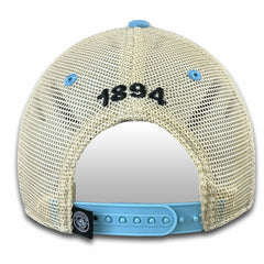 Manchester City 1863FC Retro Tea Washed Vintage Trucker Adjustable Hat Sky Blue - FIFA World CUP