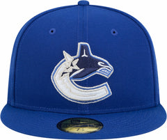Vancouver Canucks New Era Core 59FIFTY Fitted Hat - Blue - NHL