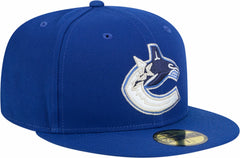 Vancouver Canucks New Era Core 59FIFTY Fitted Hat - Blue - NHL