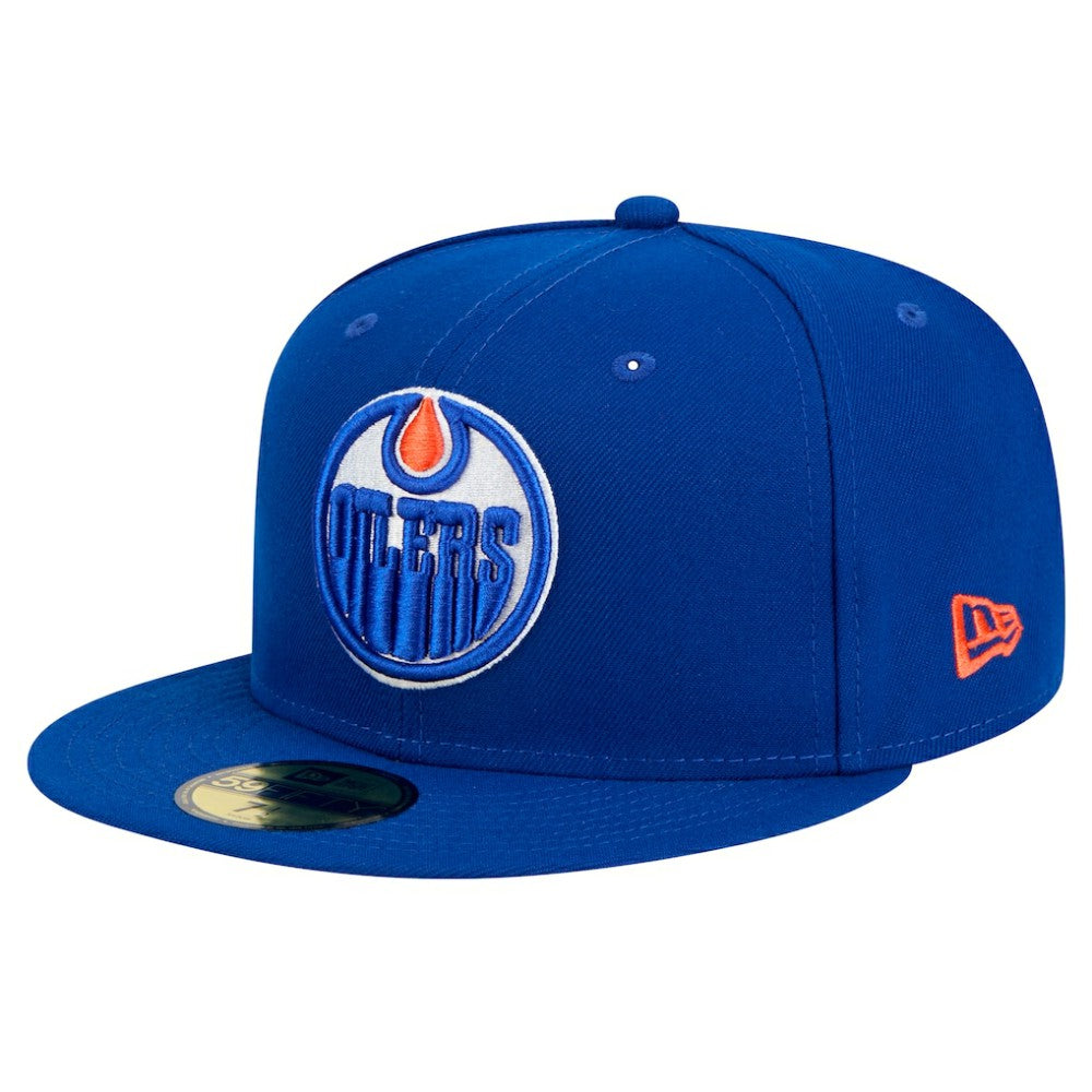 Edmonton Oilers New Era Core 59FIFTY Fitted Hat - Royal - NHL