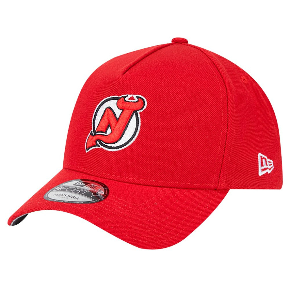 New Jersey Devils New Era Core A-Frame 9FORTY Adjustable Hat - Red - NHL