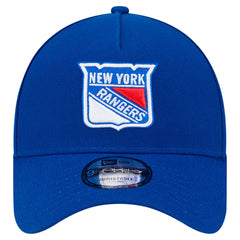 New York Rangers New Era Core A-Frame 9FORTY Adjustable Hat - Blue - NHL
