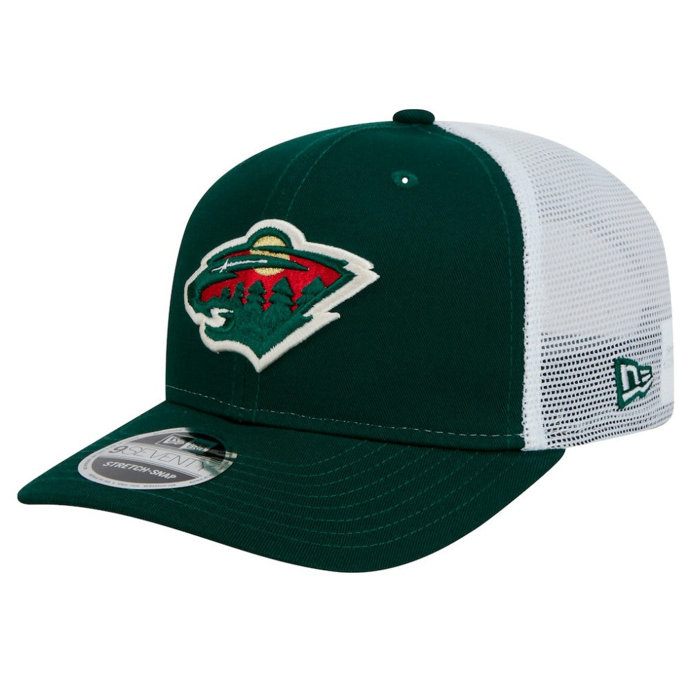 Minnesota Wild New Era Core Trucker 9SEVENTY Stretch-Snap Hat - Green - NHL