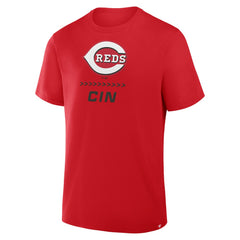 Cincinnati Reds Fanatics Clubhouse Legacy Side Swipe T-Shirt - MLB