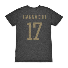 Alejandro Garnacho Argentina National Team 1863FC Player Vintage Tri-Blend T-Shirt Black - FIFA World CUP