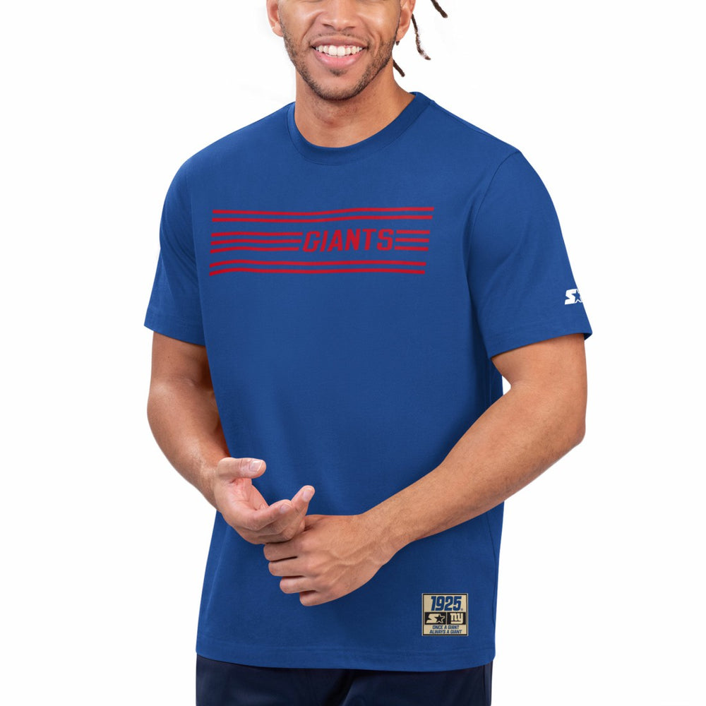 New York Giants Starter 100th Season T-Shirt Royal | NFL