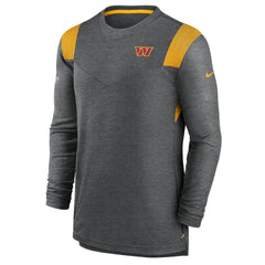 Washington Commanders Player Performance Long Sleeve T-Shirt Heather Charcoal | Nike for Sale
