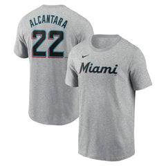Sandy Alcantara Miami Marlins Nike Fuse Name & Number T-Shirt - MLB
