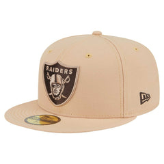 Las Vegas Raiders New Era Candied Pecan 59FIFTY Fitted Hat Tan | NFL