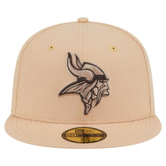 Minnesota Vikings New Era Candied Pecan 59FIFTY Fitted Hat Tan | NFL