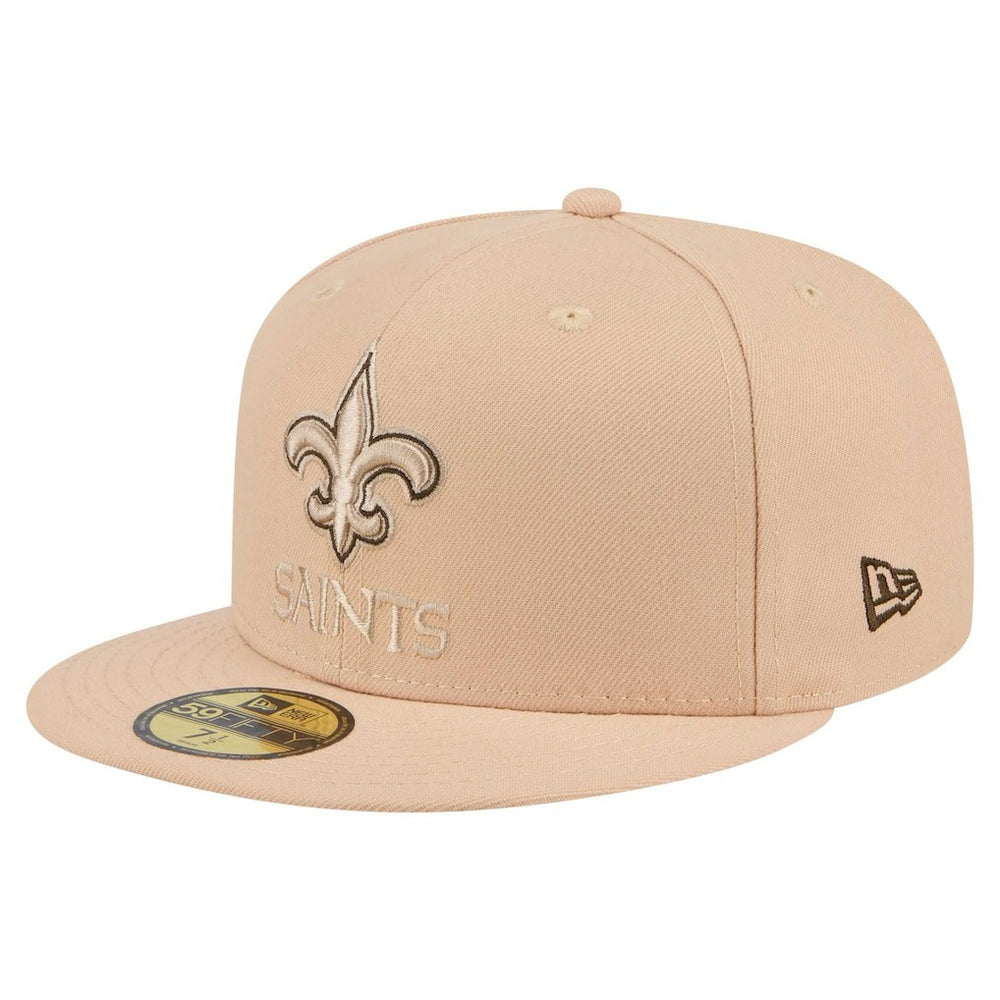 New Orleans Saints New Era Candied Pecan 59FIFTY Fitted Hat Tan | NFL
