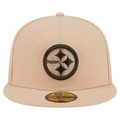 Pittsburgh Steelers New Era Candied Pecan 59FIFTY Fitted Hat Tan | NFL