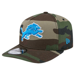 Detroit Lions New Era Woodsy 9FIFTY Snapback Hat Camo | NFL