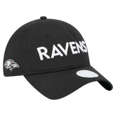 Baltimore Ravens New Era Women's Cece 9TWENTY Adjustable Hat Black | NFL