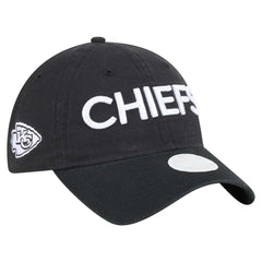 Kansas City Chiefs New Era Women's Cece 9TWENTY Adjustable Hat Black | NFL