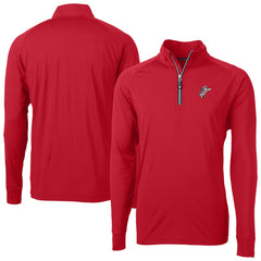 Cincinnati Reds Cutter & Buck Adapt Eco Knit Stretch Recycled Big & Tall Quarter-Zip Pullover Top - MLB