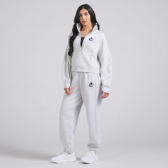 Vancouver Canucks lululemon Women's Scuba Oversized Half Zip Top - Heather Gray - NHL