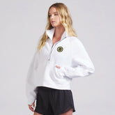 Boston Bruins lululemon Women's Scuba Oversized Half Zip Top - White - NHL