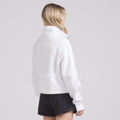 Seattle Kraken lululemon Women's Scuba Oversized Half Zip Top - White - NHL