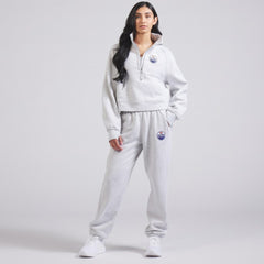 Edmonton Oilers lululemon Women's Scuba Oversized Half Zip Top - Heather Gray - NHL