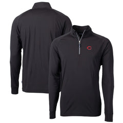 Cincinnati Reds Cutter & Buck Big & Tall Adapt Eco Knit Stretch Recycled Quarter-Zip Pullover Top - MLB