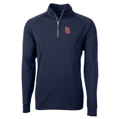 St. Louis Cardinals Cutter & Buck Big & Tall Adapt Eco Knit Stretch Recycled Quarter-Zip Pullover Top - MLB