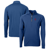 Philadelphia Phillies Cutter & Buck Big & Tall Adapt Eco Knit Stretch Recycled Quarter-Zip Pullover Top - MLB