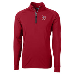 Detroit Tigers Cutter & Buck Patriotic Logo Adapt Eco Knit Stretch Recycled Quarter-Zip Pullover Top - MLB