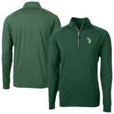 Athletics Cutter & Buck Stomper Adapt Eco Knit Stretch Recycled Quarter-Zip Pullover Top - MLB