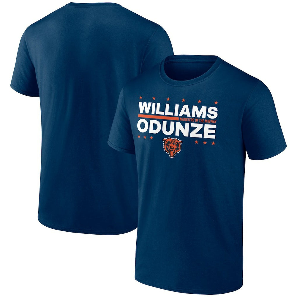 Caleb Williams & Rome Odunze Chicago Bears Election Players T-Shirt Navy | NFL