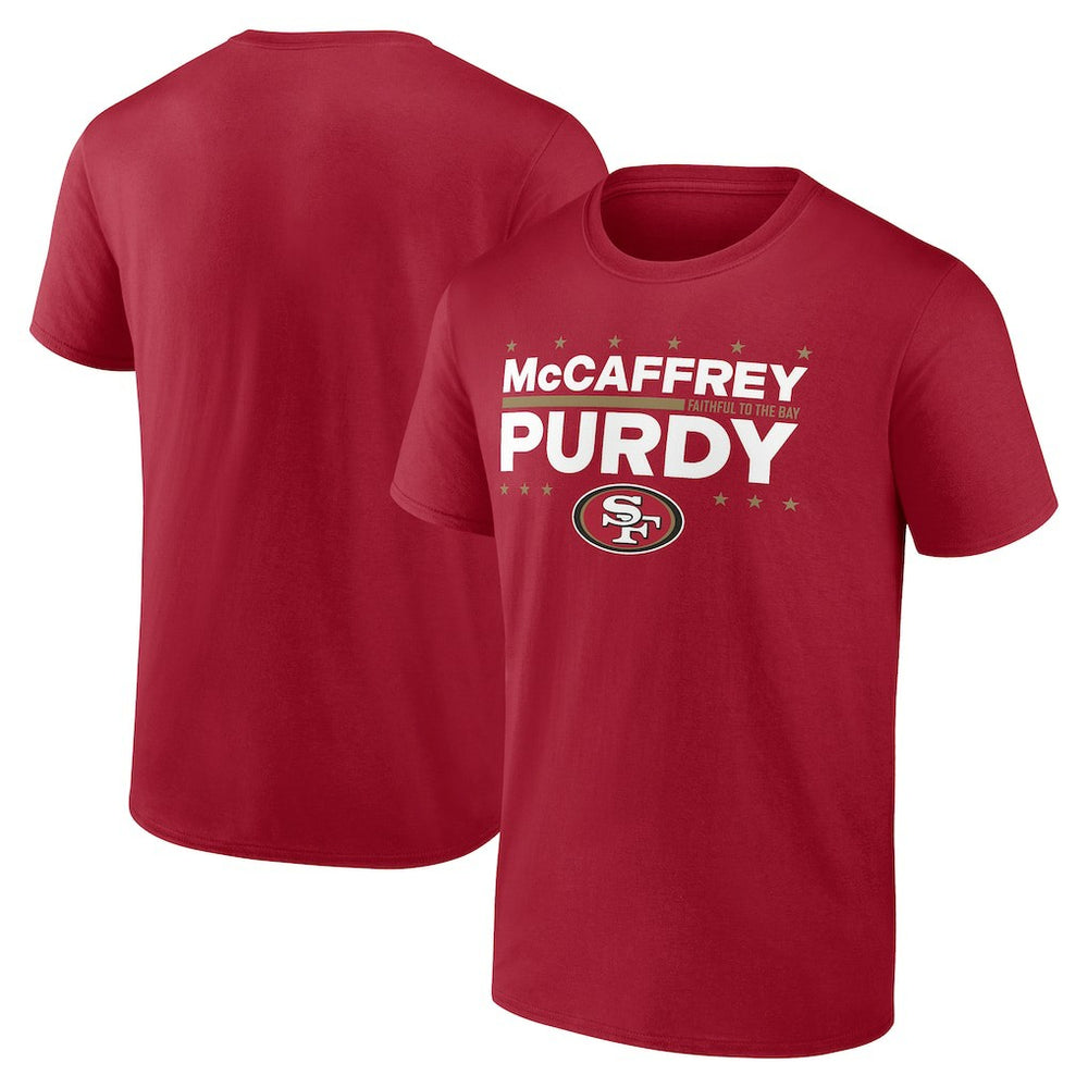 Christian McCaffrey & Brock Purdy San Francisco 49ers Election Players T-Shirt Scarlet | NFL