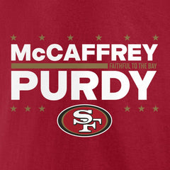 Christian McCaffrey & Brock Purdy San Francisco 49ers Election Players T-Shirt Scarlet | NFL