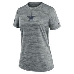 Dallas Cowboys Women's Sideline Velocity Dri-FIT T-Shirt Gray | Nike for Sale