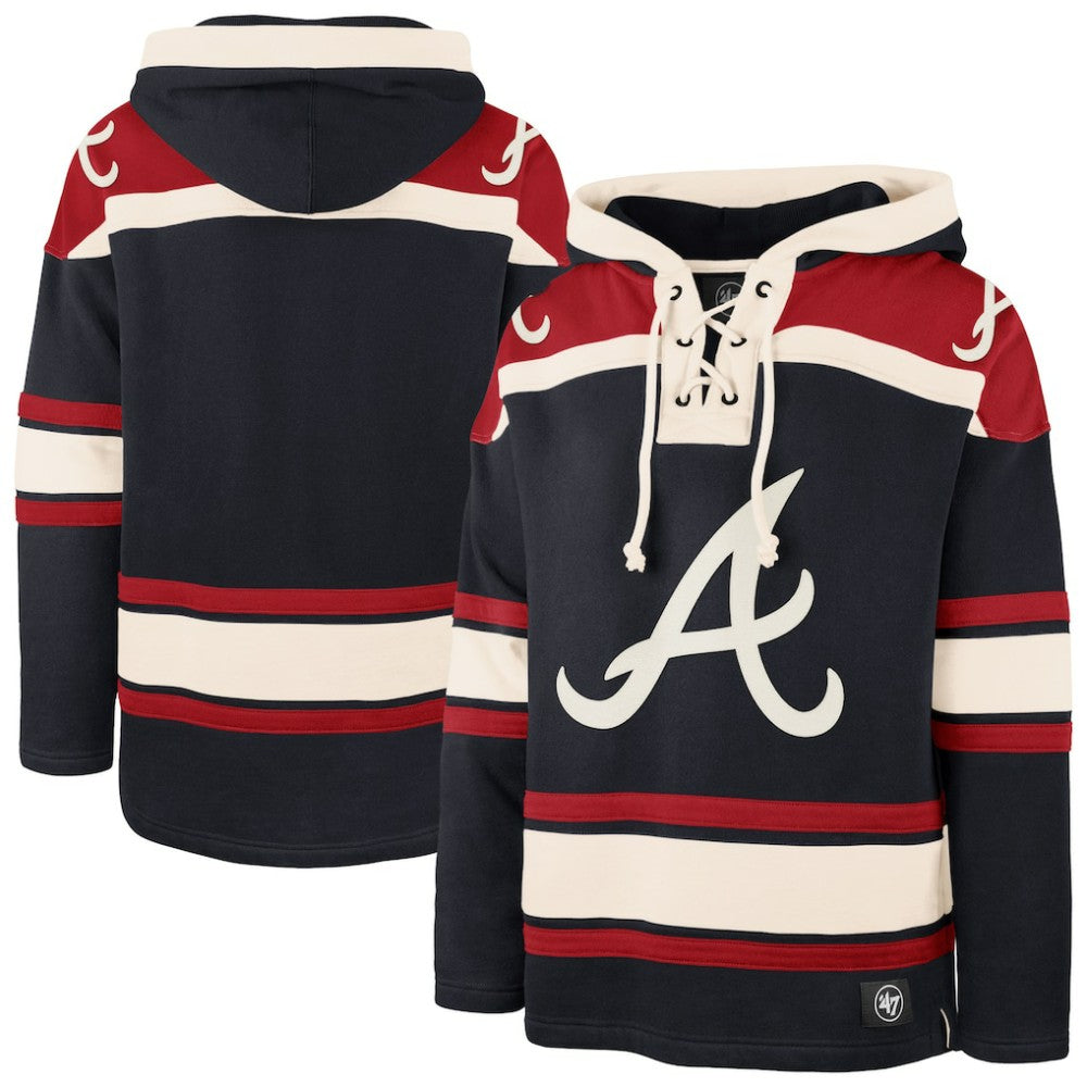 Atlanta Braves '47 Superior Lacer Pullover Hoodie - MLB
