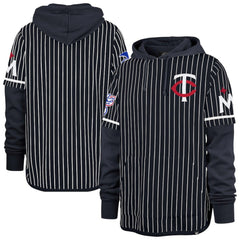 Minnesota Twins '47 Pinstripe Double Header Pullover Hoodie - MLB