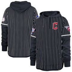 Cleveland Guardians '47 Pinstripe Double Header Pullover Hoodie - MLB