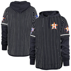 Houston Astros '47 Pinstripe Double Header Pullover Hoodie - MLB