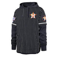 Houston Astros '47 Pinstripe Double Header Pullover Hoodie - MLB