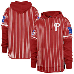 Philadelphia Phillies '47 Pinstripe Double Header Pullover Hoodie - MLB